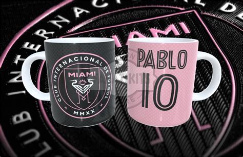 Messi Inter Miami Plantillas Editables Para Sublimar Tazas