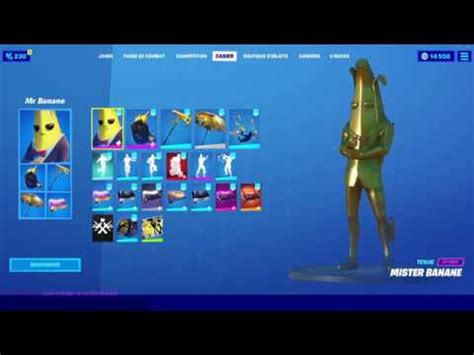 Je DÉBLOQUE le Skin BANANE en OR COMPLET niveau 350 sur Fortnite