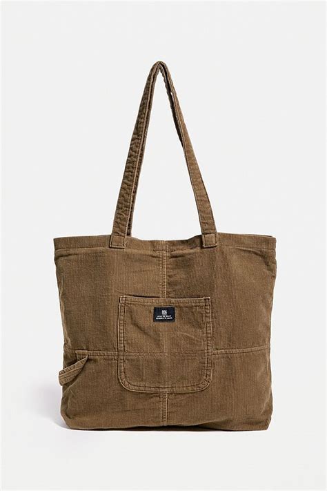 Uo Patchwork Cord Tote Bag Urban Outfitters Uk