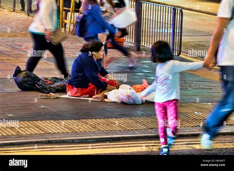 Poverty And Homeless Hong Kong China Stock Photo Alamy