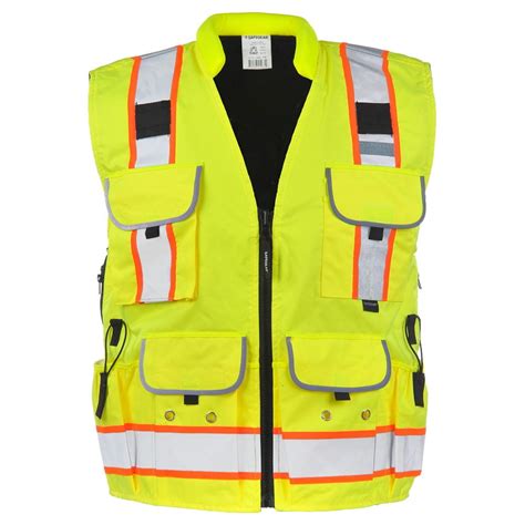 Safegear L Xl Type R Class 2 Winter Safety Vest Fleece Lined Hi Vis Lime