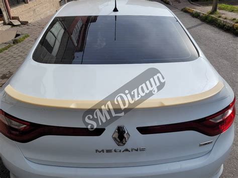 Renault Megane 4 SEDAN Bagaj Üstü M4 Yarasa Spoiler Plastik Araba