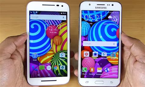 Samsung Galaxy J5 Vs Moto G 2015 Comparativa