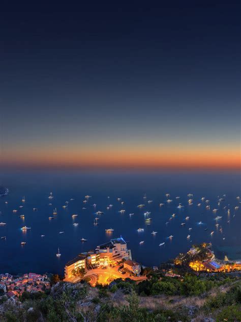 Majestic skyline of Monaco at night 4K wallpaper download