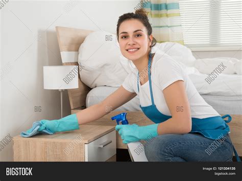 Female Housekeeper Image Photo Free Trial Bigstock