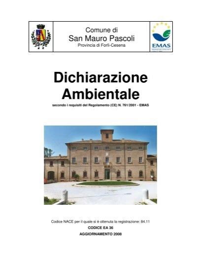 Dichiarazione Ambientale Comune Di San Mauro Pascoli