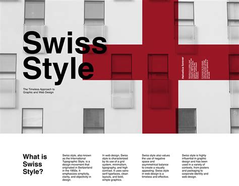 Swiss Style Design Behance