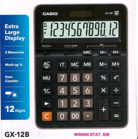 Calculatrice Casio Digi Gx B Atac Bureaux Contact Atacbureau