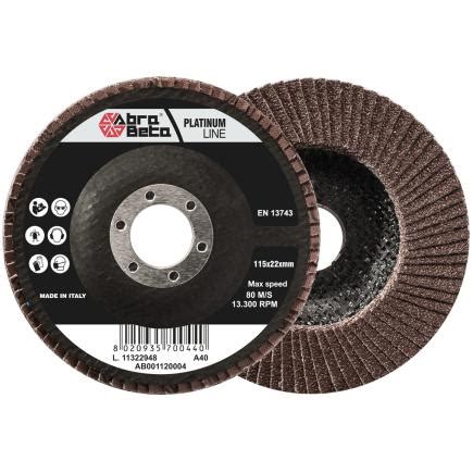 ABRA BETA AB001120024 Flap Discs With Fiberglass Backing And Corundum