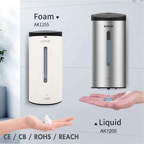 Aike Automatic Liquid Soap Dispenser Wall Mounted Commercial Smart