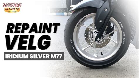 REPAINT VELG AEROX CONNECTED IRIDIUM SILVER M77 PASANG COVER FILTER