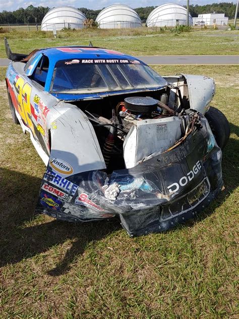 Race car rental driver crashes through Florida speedway bathroom (Photos) - Racing News | Racing ...