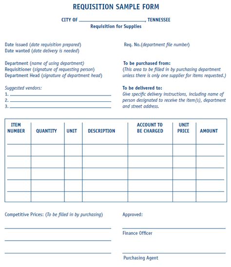 6 Requisition Form Templates Formats Examples In Word Excel