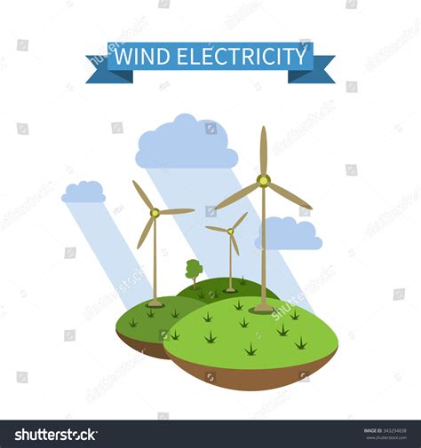 Wind Energy Vector Icon Stock Vector Royalty Free 343294838