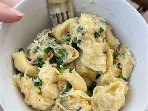 Tortellini W Spinach Lemon Cream Sauce Recipe Samsung Food