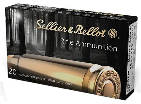 Sellier And Bellot 223 Remington Sb223b Rifle Ammo For Sale 754908510054