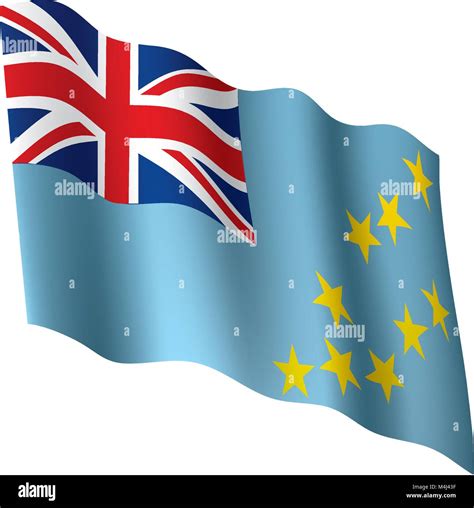 Tuvalu Flag Vector Illustration Stock Vector Image Art Alamy