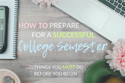 How To Prepare For A Successful College Semester The Olden Chapters