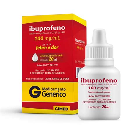 Ibuprofeno E Bom Para Garganta - Ibuprofeno 100mg/ml Cimed Gotas 20ml: Encontre online | Droga Raia