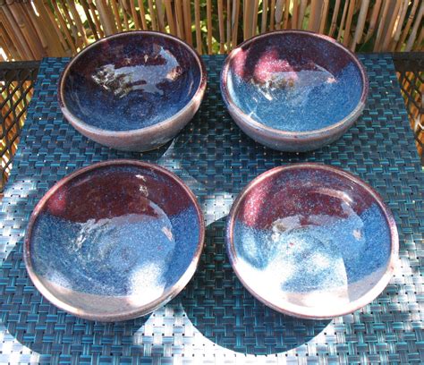 Handmade Ceramic Bowls, Set of Four - Etsy