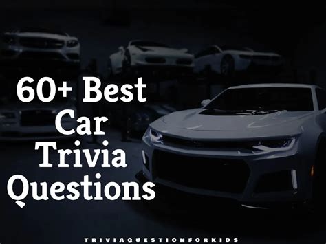 Fun Car Trivia Questions For Intergenerational Trivia Night