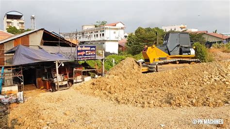 The Best Skills And Techniques Strong Bulldozer Komatsu Pushing Stone