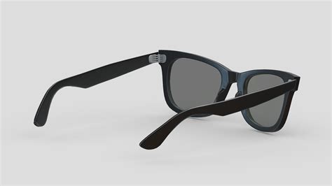 3d Model Original Wayfarer Classic Eyeglasses Low Poly Pbr Realistic Vr Ar Low Poly Cgtrader