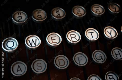 Qwerty typewriter Stock Photo | Adobe Stock