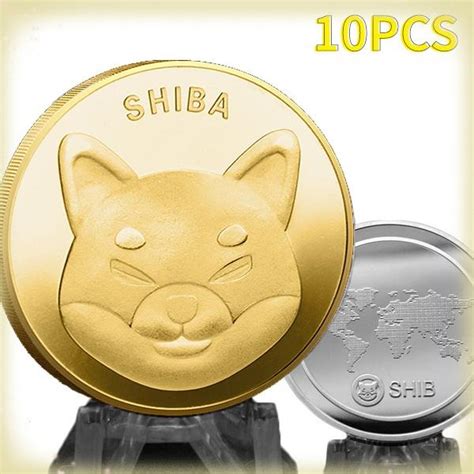 Buy New Gold And Silver Shib Shiba Inu Coin Three Dimensional Relief