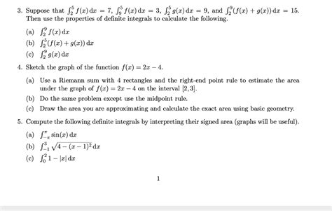 Solved 3 Suppose That ſă Fx Dx 7 S5 Fx Dx 3 S3