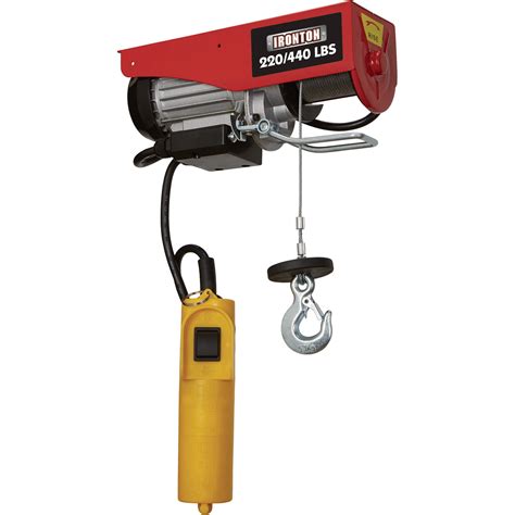 Ironton Double Line Electric Hoist — 220 Lb Single Line440 Lb Double