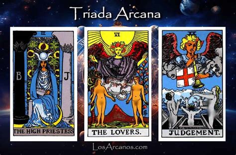 Combinación de Tarot LA SACERDOTISA LOS ENAMORADOS y EL JUICIO