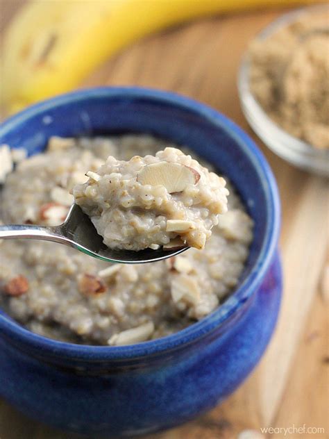 Homemade Maple Brown Sugar Oatmeal With Almondmilk The Weary Chef