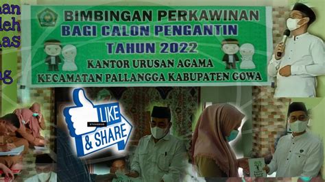 Bimwin Angkatan I Seksi Bimas Islam Kemenag Gowa Di Kua Pallangga YouTube