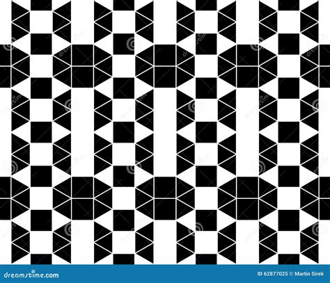 Vector Modern Seamless Geometry Pattern Squares Black And White