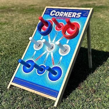 Corners Championship: Ring Toss Reinvented - Yard & Party Game, Wooden ...