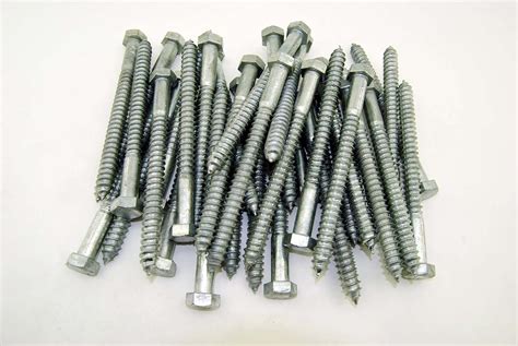 25 Galvanized Hex Head 12 X 6 Lag Bolts Wood Screws