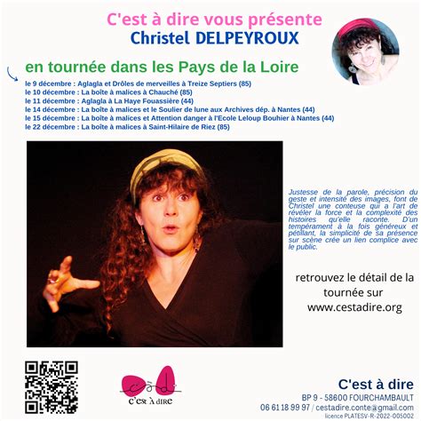 Christel Delpeyroux En Tourn E Dans Les Pays De La Loire C Est Dire