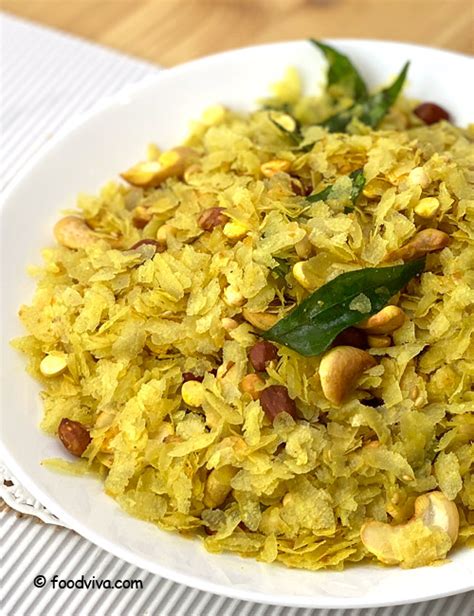 Poha Chivda Roasted Thin Poha Chiwda Recipe Without Frying In 15 Minutes