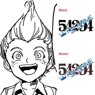 FM-Anime – The Promised Neverland Emma 63194 Number Cosplay Tattoo Stickers