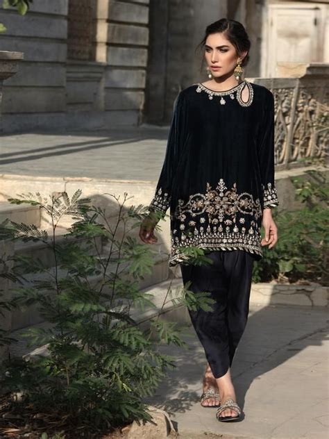 Formals Misha Lakhani Pakistani Formal Dresses Velvet Dress