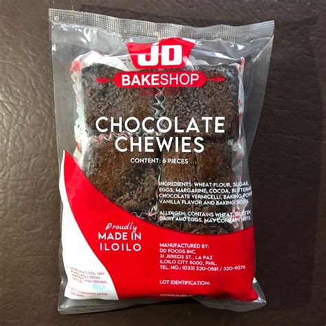 Jd Bakeshop Chewies Chocolate Butter Revel Bar Iloilos Best