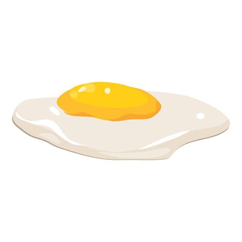 Fried Egg Icon Cartoon Style 14617856 Vector Art At Vecteezy