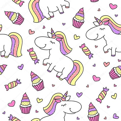 Baby Seamless Pattern With Unicorns Stock Vector Image By Redcollegiya