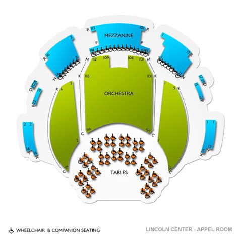 Appel Room Lincoln Center Seating Chart - Center Seating Chart