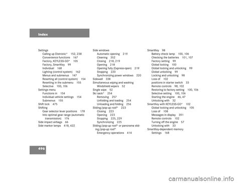 Window Mercedes Benz E Cdi W Workshop Manual Pages