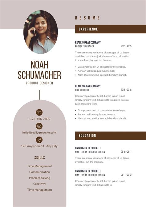 20 Best Free Canva Resume CV Templates To Download For, 45% OFF