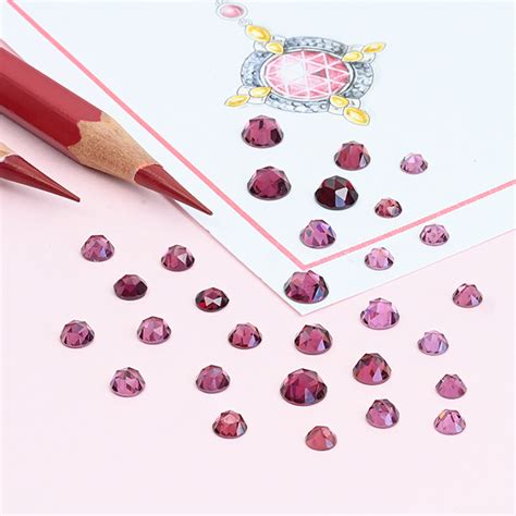 Rhodolite Garnet Rose Cut Gemstones Round Mm The Bazaar