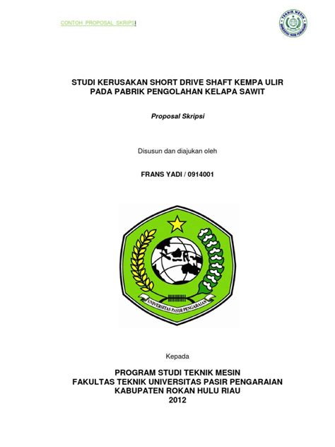 Contoh Proposal Skripsi Teknik Informatika Pdf Throughidbelajar