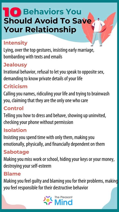 10 Behaviors You Should Avoid To Save Your Relationship Artofit